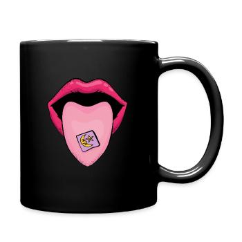 Mouth of Wisdom - LSD 25 Moon and Star - Full Colour Mug - black - Right