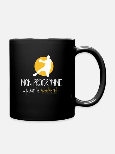 Handball handballeur tshirt drôle cadeau - Mug uni - noir