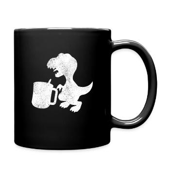 Thé Rex Tea Drinker Dinosaure - Mug uni - noir - Droite