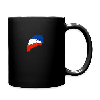 Frankreich Pullover mit Frankreich Farben T-Shirt - Tasse einfarbig - Schwarz - Rechts