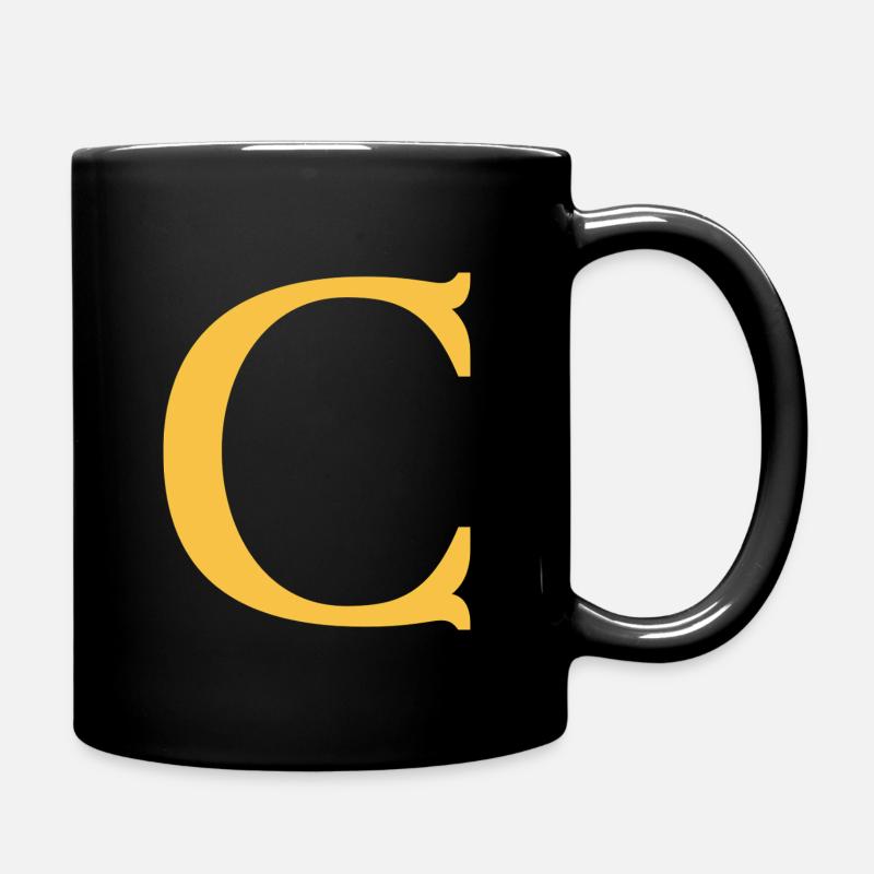 C - Full Colour Mug - black