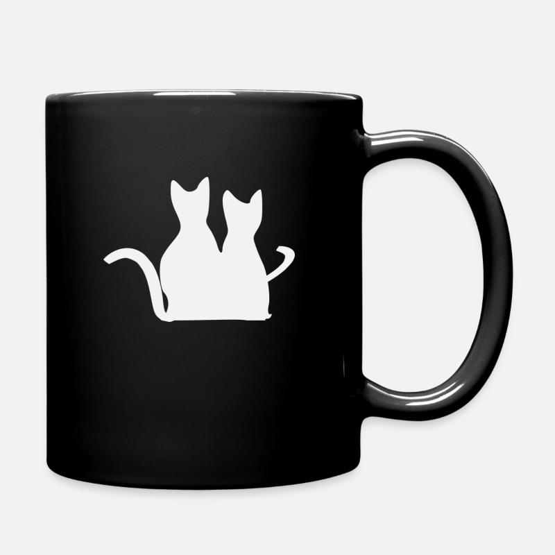 Amitié avec les chats - Mug uni - noir