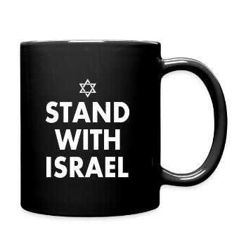 Stand with israel - Full Colour Mug - black - Right
