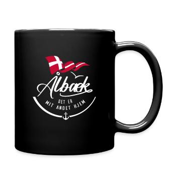 ALBAEK - Meine zweite Heimat - w - Tasse einfarbig - Schwarz - Rechts