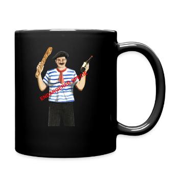 Français typique - Espèce en danger - Mug uni - noir - Droite