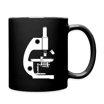 Microscope Gift / Gift Idea / Biology Student - Full Colour Mug - black - Right