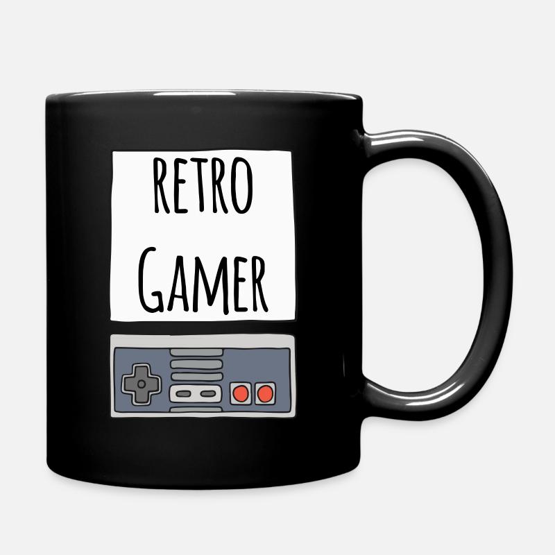 Gamer retro - Full Colour Mug - black