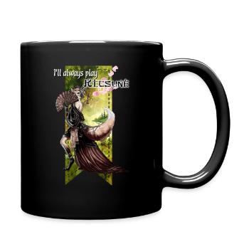 d20 Kitsune (RPG Player Shirt Series) - Tasse einfarbig - Schwarz - Rechts