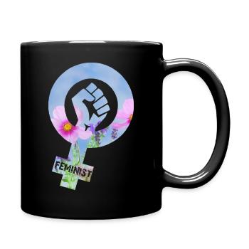 Girl power droits des femmes féminisme - Mug uni - noir - Droite