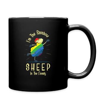 LGBT arc-en-ciel - Mug uni - noir - Droite