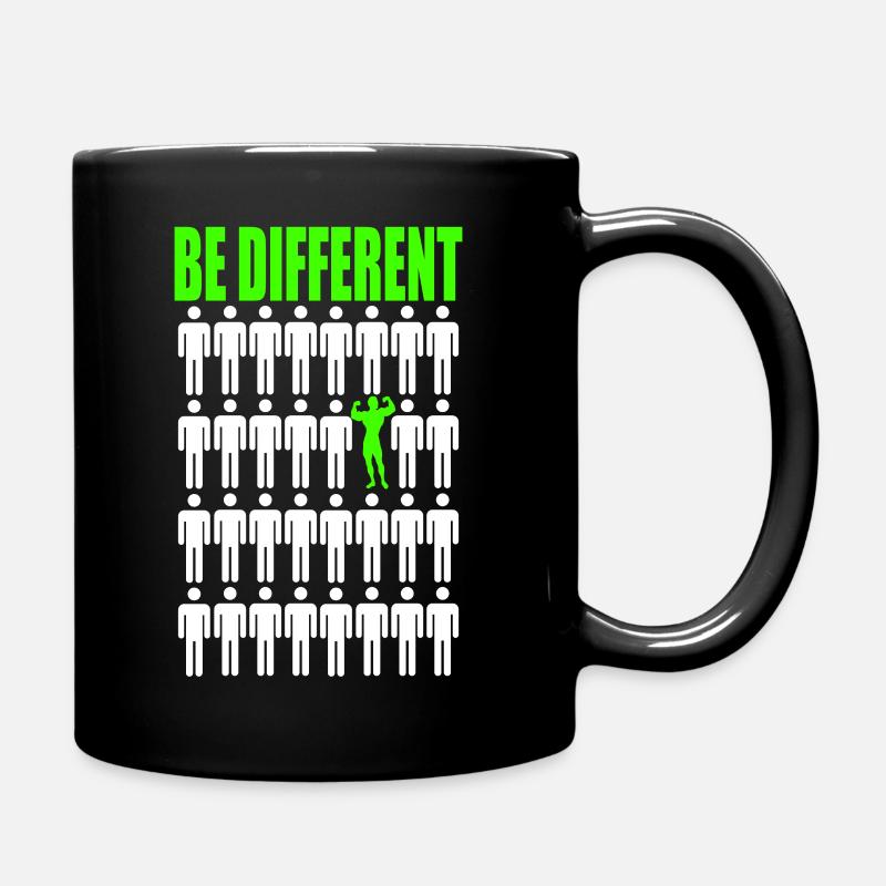 Fitness Gym - Tasse einfarbig - Schwarz