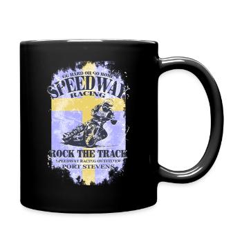 Speedway Racing - Sweden Vintage Flag - Mug uni - noir - Droite