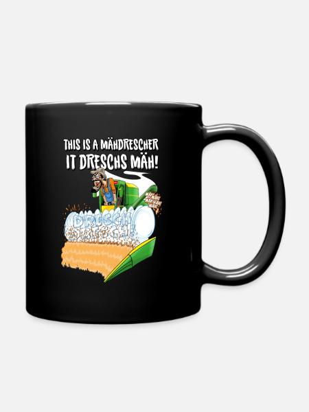 It dreschs MÄH! - Tasse einfarbig - Schwarz