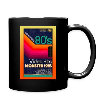 VHS cassette - Full Colour Mug - black - Right