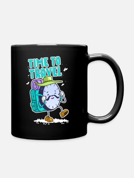Montre de voyageur de temps pour les chemises noires - Mug uni - noir