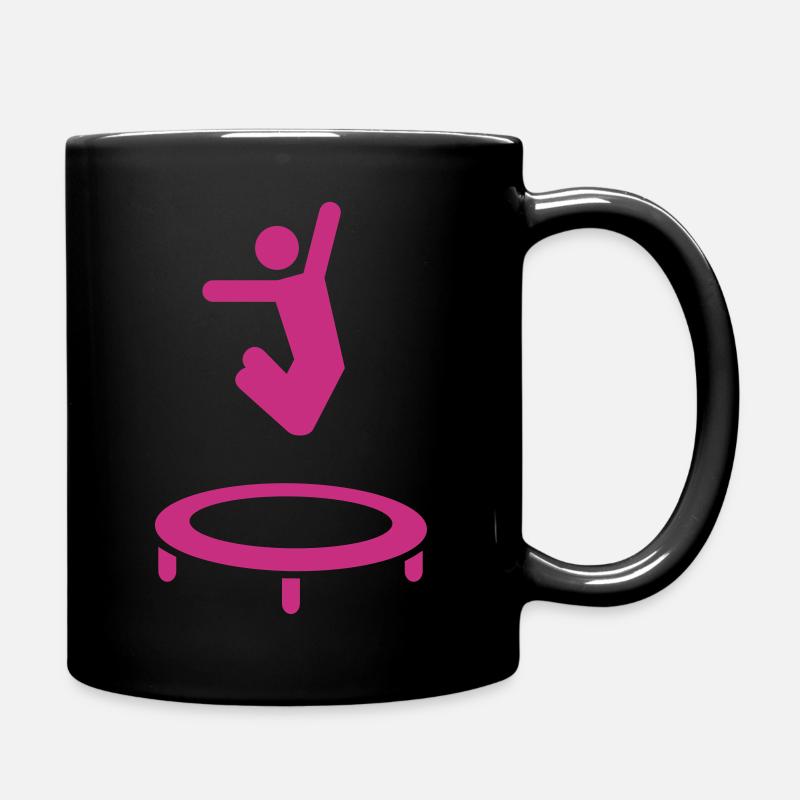 Trampolin - Tasse einfarbig - Schwarz