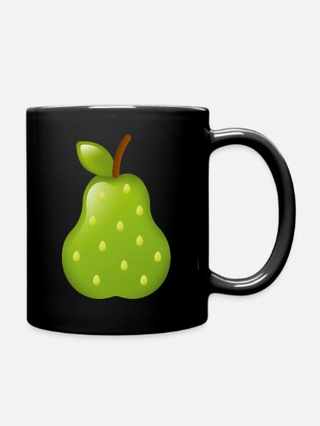 Smiley Pear - Tasse einfarbig - Schwarz