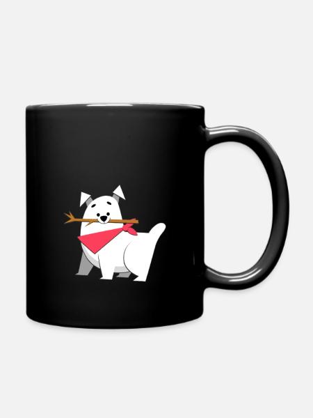 Happy Dog - Mug uni - noir
