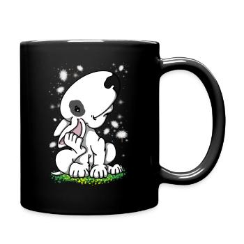 Bullterrier Wisps - Mug uni - noir - Droite
