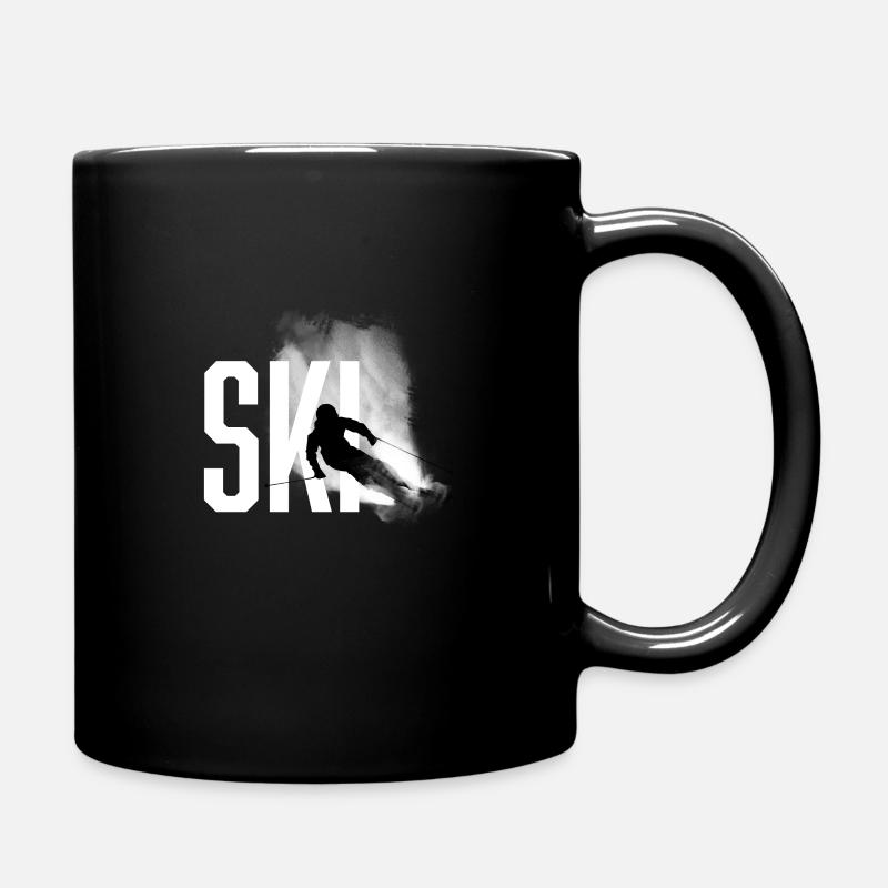 ski - Mug uni - noir
