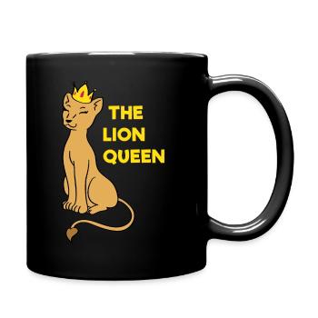 The lioness queen the lioness queen for women - Full Colour Mug - black - Right