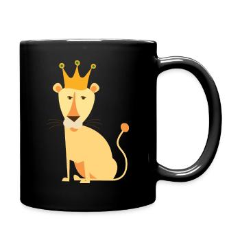 The Lion Princess baby lioness princess - Full Colour Mug - black - Right