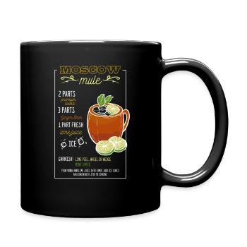 Moscow Mule Cocktail Bar Drinks Barkeeper - Tasse einfarbig - Schwarz - Rechts