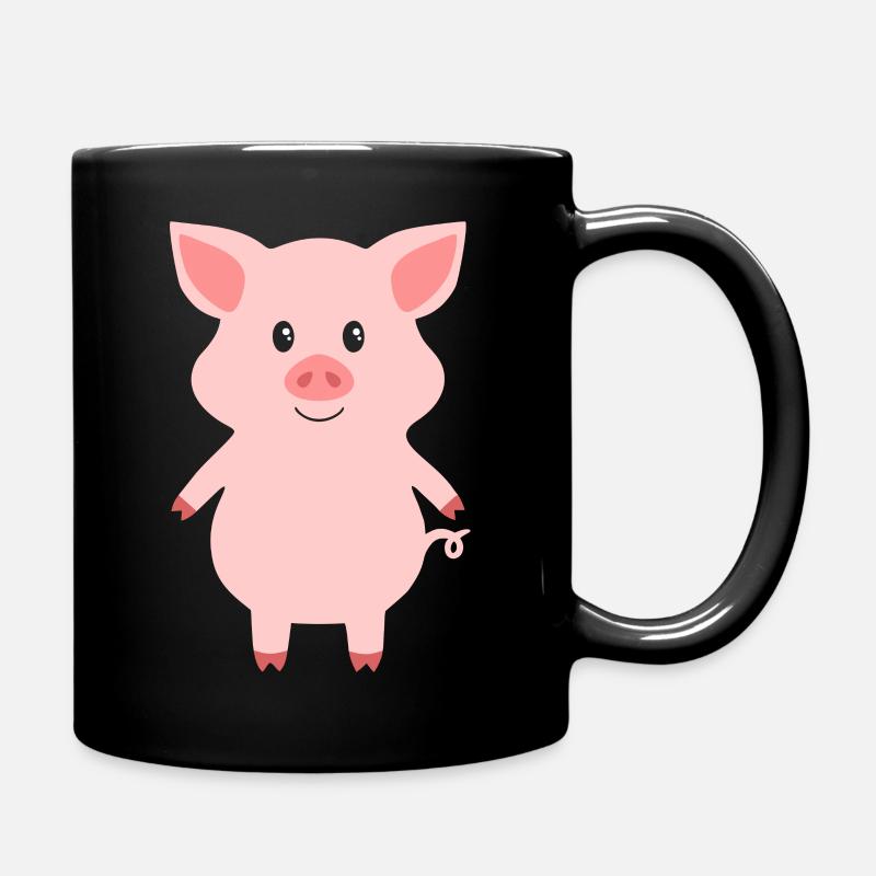 porc - Mug uni - noir