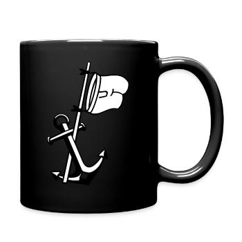 CAPITAINE VOILE VOILE BATEAU ANCRAGE NUDISTE - Mug uni - noir - Droite