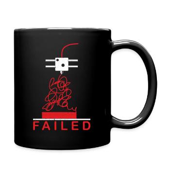 3D Print FAILED - Tasse einfarbig - Schwarz - Rechts