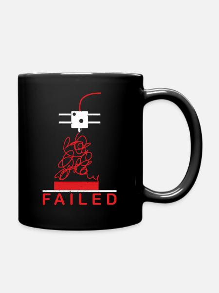 Échec de l'impression 3D - Mug uni - noir