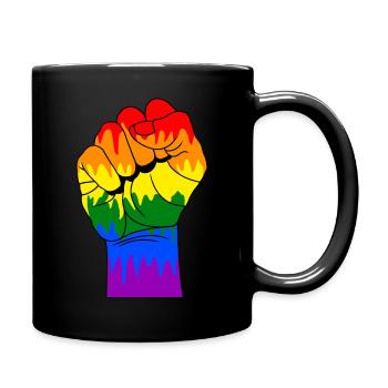 Poing gai - Mug uni - noir - Droite