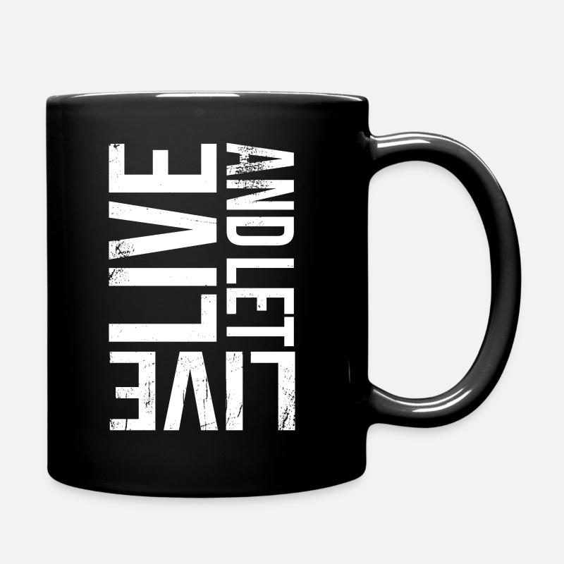 life and let live - Full Colour Mug - black