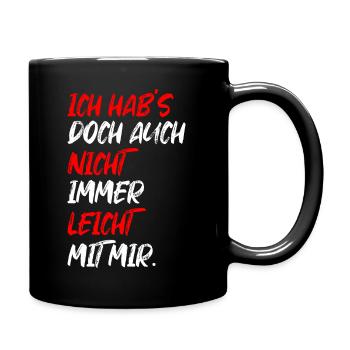 Pas toujours facile avec moi drôle de cadeau - Mug uni - noir - Droite