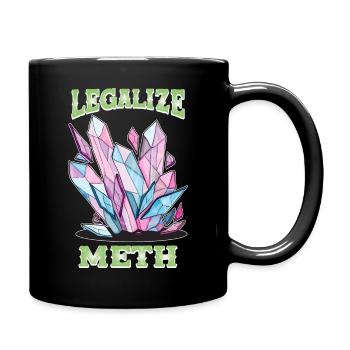 Legalize Meth Chrystal Meth - Full Colour Mug - black - Right