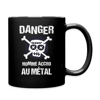 Métalleux cadeau drôle musique métal - Mug uni - noir - Droite