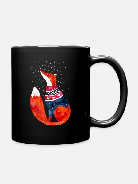 Riff im Schnee - Tasse einfarbig - Schwarz