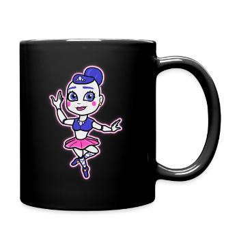 Ballerina game character - Full Colour Mug - black - Right