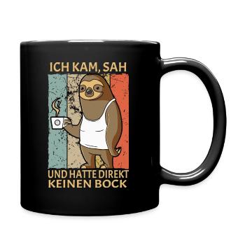 I came saw and didn't feel like it - Full Colour Mug - black - Right