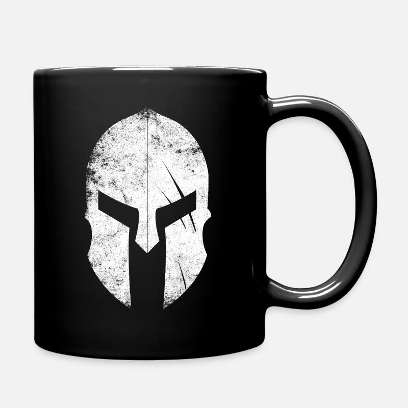 Workout guerrier spartan casque de culturisme mma gy - Mug uni - noir