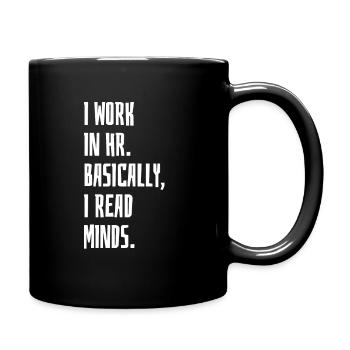 I Work In HR - Full Colour Mug - black - Right