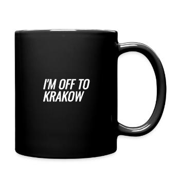 Ab nach Krakau - Tasse einfarbig - Schwarz - Rechts