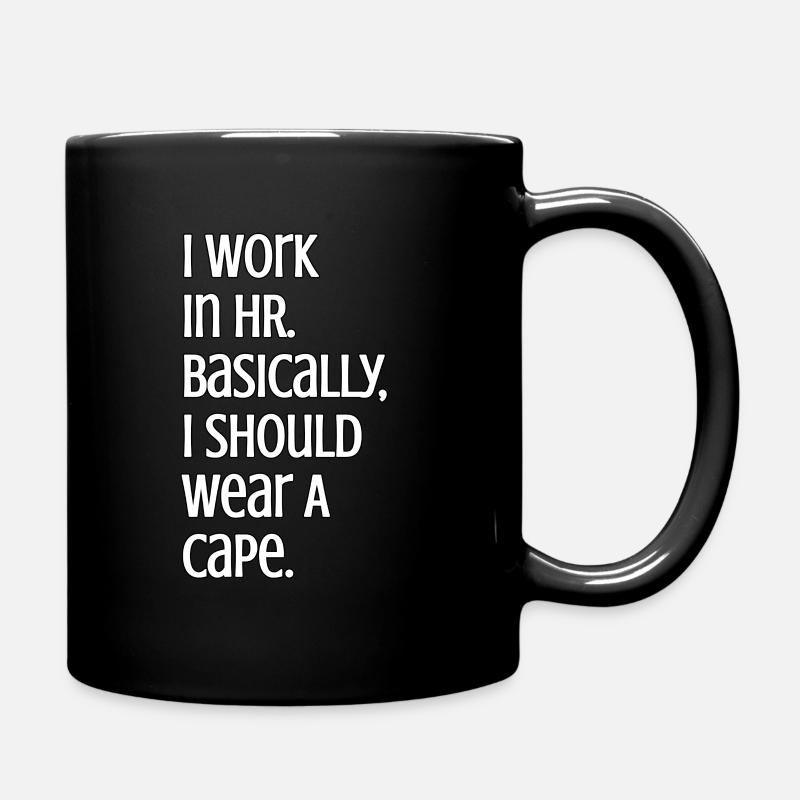 Je travaille en RH - Mug uni - noir