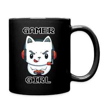 Kitty Gamer Girl - Mug uni - noir - Droite