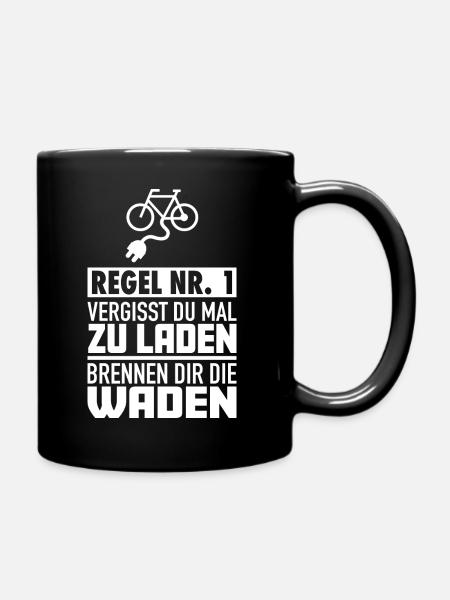 Ebike E-Bike Rider Bike Bike Funny Saying - Full Colour Mug - black