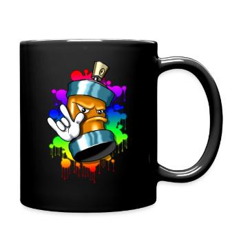 Colorful Spray Can - Full Colour Mug - black - Right