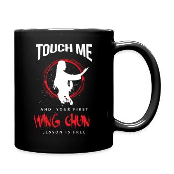 Wingtsun Wing chun Touch Me - Tasse einfarbig - Schwarz - Rechts