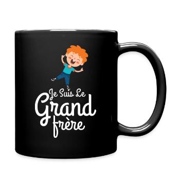 Je suis le grand frère - Mug uni - noir - Droite