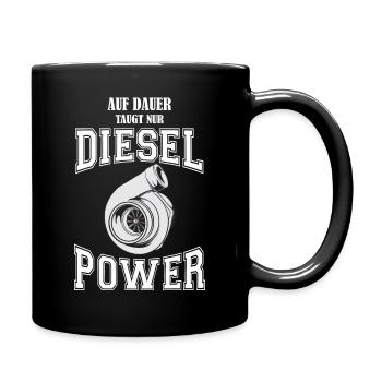 DIESEL POWER - Tasse einfarbig - Schwarz - Rechts