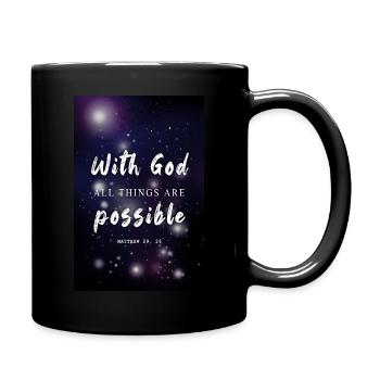 God bible quotes - Full Colour Mug - black - Right
